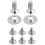 8Pcs Snowboard Binding Screw Set with Washers, Ski Mounting Hardware 2