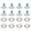 8Pcs Snowboard Binding Screw Set with Washers, Ski Mounting Hardware 4