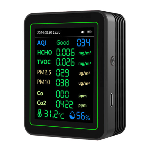 ZN-MT14 2000mAh schwarzer Luftqualitätstester TFT 1
