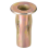M8 Carbon Steel Zinc-Plated Flat Head Threaded Insert Nut, 25Pcs 4