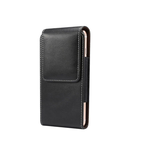 iPhone 16 Plus (2024) Vertical Leather Holster with Belt Loop