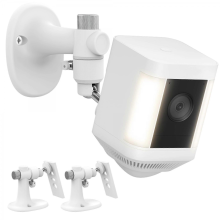 2-Pack Adjustable Wall Mount for Ring Spotlight Cam Battery/Plus/Pro, 360 Swivel & 90 Tilt