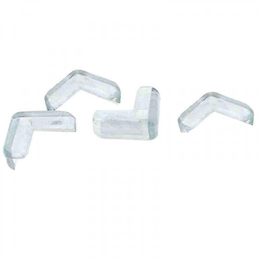4-Piece Clear Soft Plastic Table Corner Guard Protector