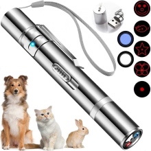 Penna laser migliorata per cani e gatti - Ricaricabile tramite USB con 5 modalità