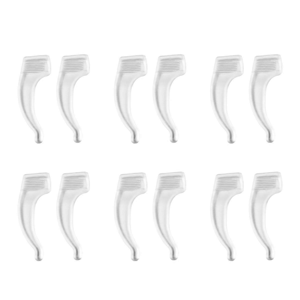 Clear Silicone Eyeglass Ear Pads Holder Anti-Slip Grips