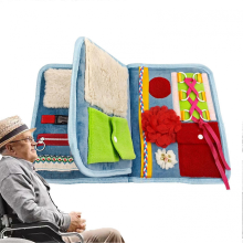 Coperta antistress per la terapia della demenza, attività sensoriale per malati di Alzheimer e anziani.