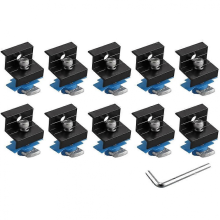 10 morsetti terminali per pannelli solari per kit di montaggio Unistrut da 30 mm/35 mm