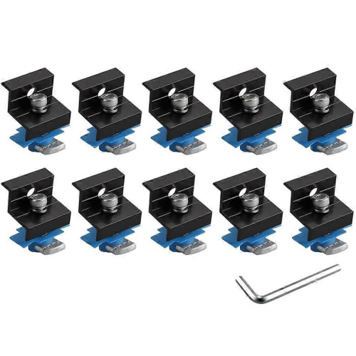 10pcs Solar Panel End Clamp for 30mm/35mm Unistrut Mounting Kit