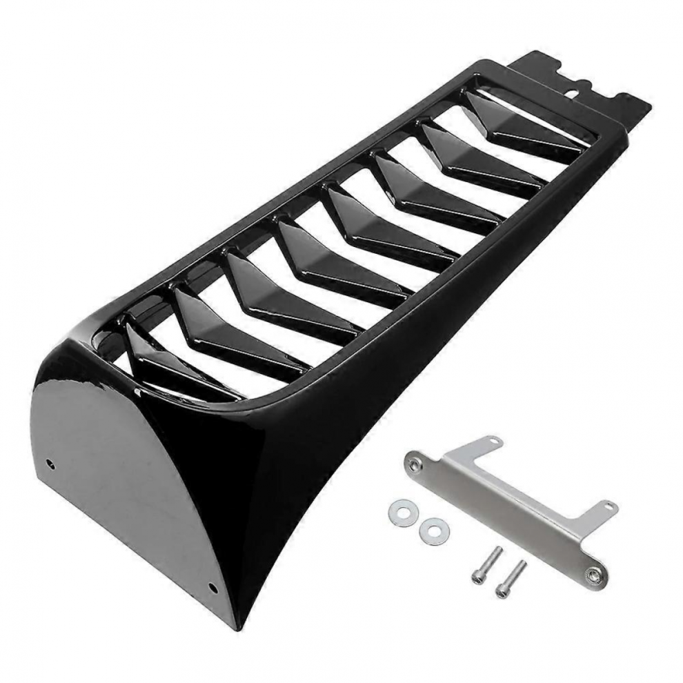 Harley Softail Front Chin Spoiler Lower Radiator Cover For Fat Bob Breakout Fxbr 2018-2023 Black 9199294497076