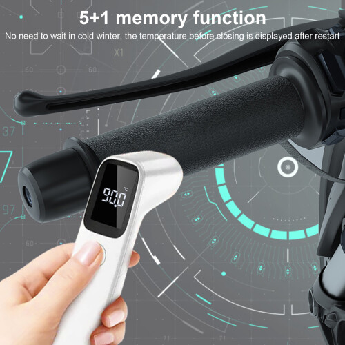Universal 5V Heated Motorcycle Grip Cover with USB & Memory Function 2