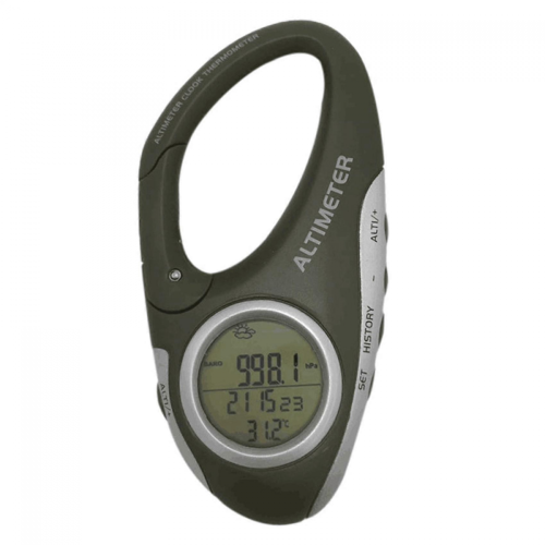 Electronic Altimeter Carabiner with Thermometer