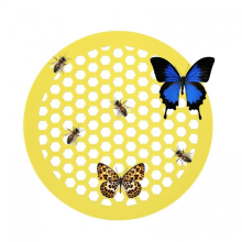 Station d'abreuvement pour abeilles avec structure alvéolée anti-noyade, mangeoire flottante pour abeilles de jardin extérieur