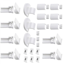 36Pcs Pleated Blind Brackets Kit, Roller Curtain Repair Parts & Support Set