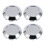 4 Stück ABS 76mm Silber Radzentrumkappen-Set 3