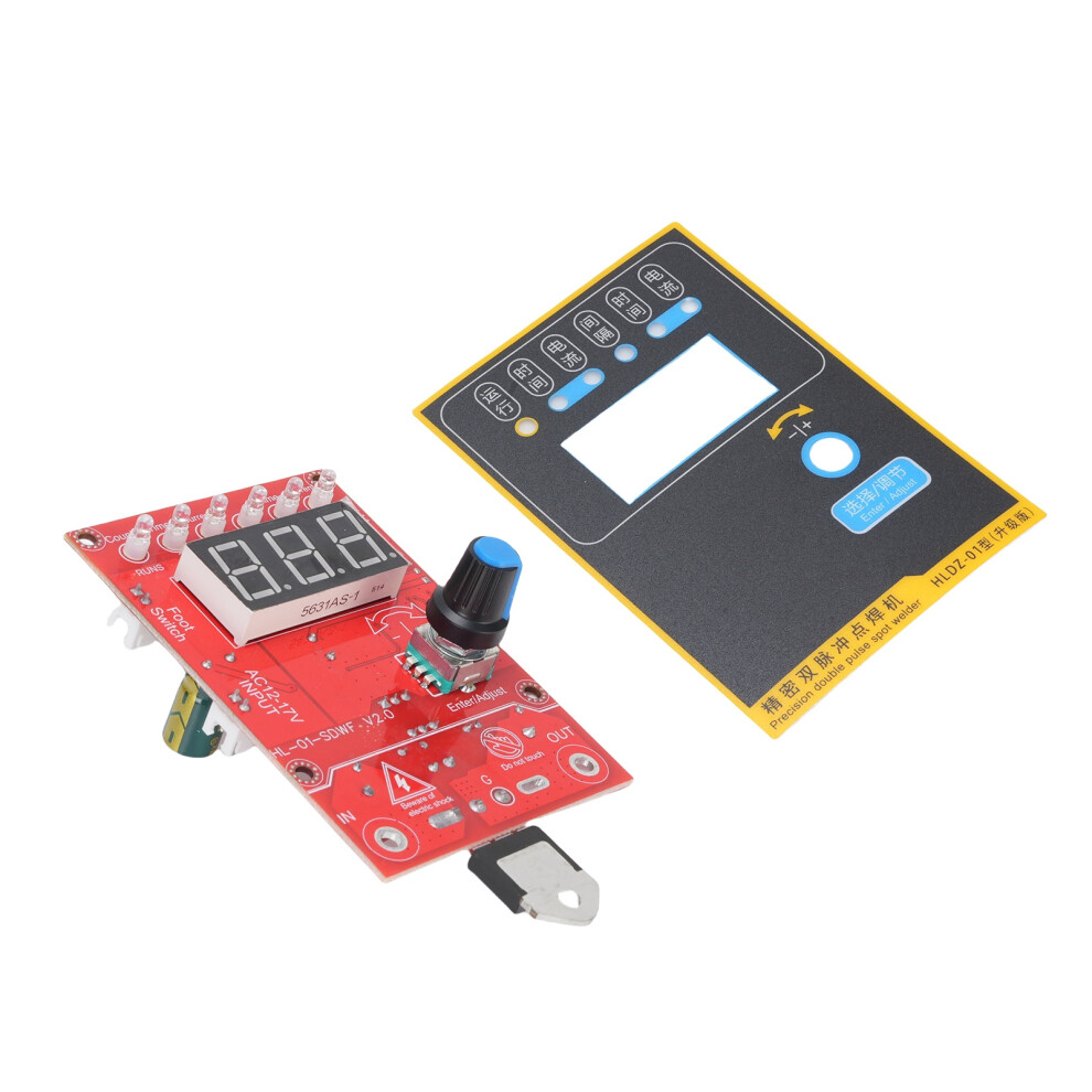 Spot Welder Control Board Time Current Adjustment Digital Display 220V 41A 8761388498002