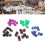 50PCS Translucent 0.6-Inch Plastic Dice Set for Table & Board Games 1