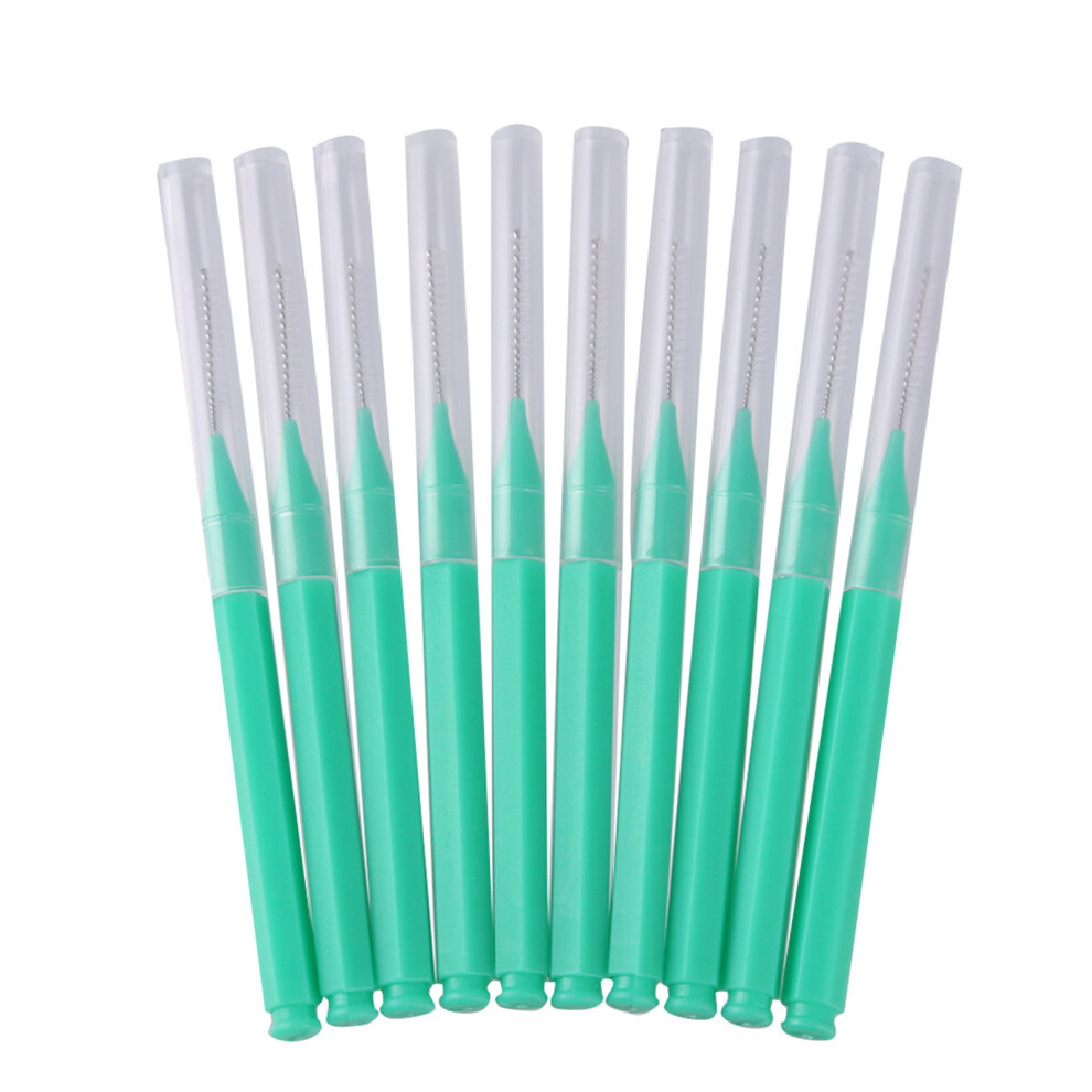 Penghui-Toys Green (Green) 20Pcs Interdental Brushes, Teeth Cleaner For Men & Women