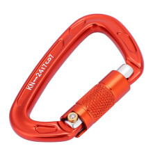 25KN Orange Aluminium-D-Karabiner für Klettern & Rettung, 9,9x5,9cm