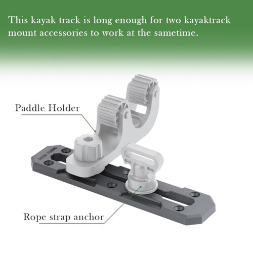(6-inch guide rail) 4Pcs Kayak Paddle Holders Track Mount 1