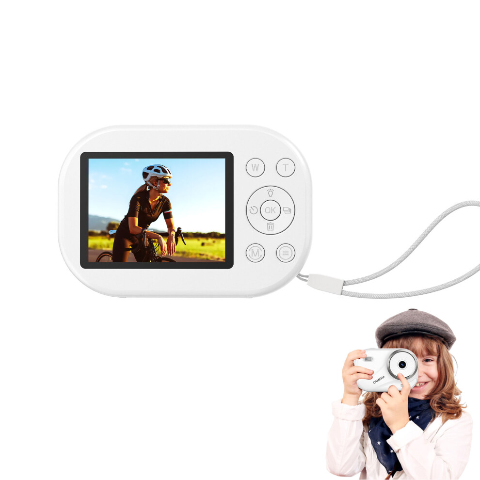 4K Camera 48Mp 16X Zoom 32Gb Flashlight Travel Size For Kids White 4251388499276