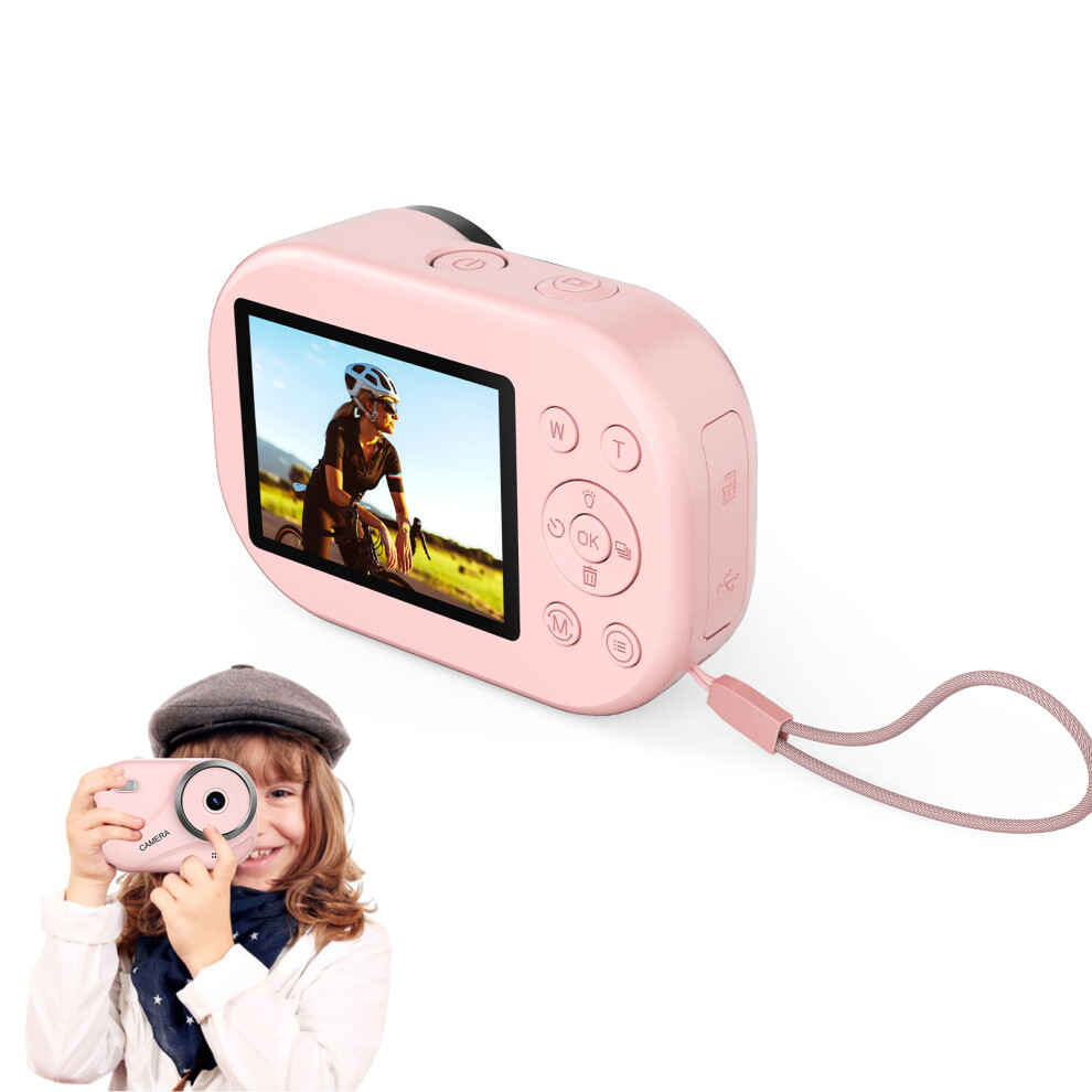 4K Digital Camera 16X Zoom 48Mp Travel Size With 32Gb Card Pink 7891388499219