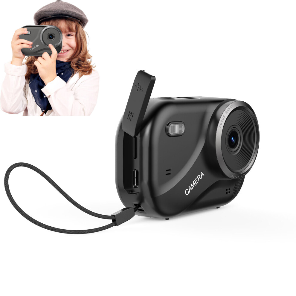 4K Digital Camera 48Mp, 16X Zoom & 32Gb Card For Kids & Teens Black 6941388499243