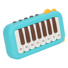 Kids Pocket Piano Keyboard Mini 15 Keys Blue Educational Musical Instrument