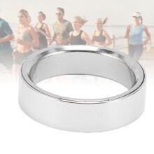 Smart Ring Fitness Tracker Stainless Steel Silver Waterproof IP68 16mAh