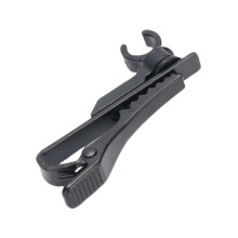 10Pcs Metal Lavalier Microphone Clips, Black, 6mm Diameter