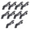 10Pcs Metal Lavalier Microphone Clips, Black, 6mm Diameter 3