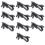 10Pcs Metal Lavalier Microphone Clips, Black, 6mm Diameter 8