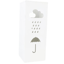 Hollow Metal Umbrella Stand 16.5x6.5x6.5in for Entryway, Home, Office