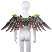 (child) Vintage Steampunk Flügel mit Zahnradmesser aus Stahl für Cosplay-Partys, Halloween und Karneval