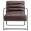 Brown PU Leather Accent Chair 3