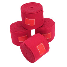 Pferde Polo Beinwickel 4 Stück 300cm10cm Rot Polyester