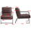 Brown PU Leather Accent Chair 8