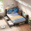 Single Bed with RGB LED Lights & Charging Station 1