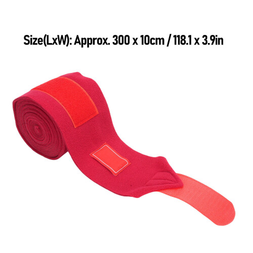 Pferde Polo Beinwickel 4 Stück 300cm10cm Rot Polyester 1
