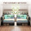 Single Bed with RGB LED Lights & Charging Station 8