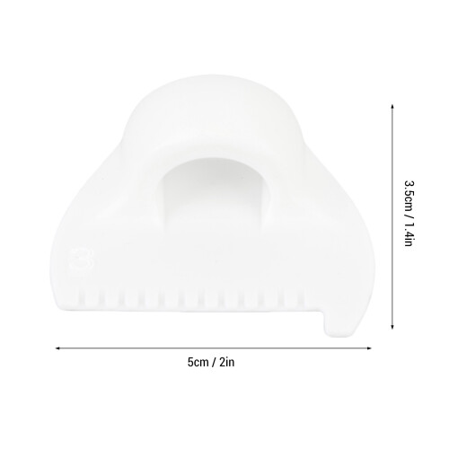 6 Stück 3 mm Stichvorlagen 5x3.5cm weißes PLA 1