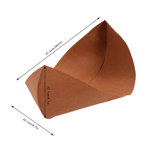 3PCS Felt Window Box Liners, 91.4cm, Brown, Wall Hanging Planter 1