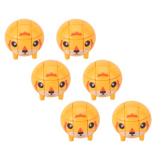 6 Stück Animal Speed Puzzle ABS 7 x 7,4 x 6,5 cm