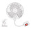 Flexibler Mini-Tischventilator mit Aromatherapie-Duftpad, tragbarer leiser Elektroradiator 2