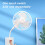 Flexibler Mini-Tischventilator mit Aromatherapie-Duftpad, tragbarer leiser Elektroradiator 3