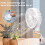 Flexibler Mini-Tischventilator mit Aromatherapie-Duftpad, tragbarer leiser Elektroradiator 4