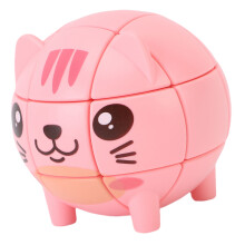 6PCS Cat Shape Speed Cube ABS Third Level Puzzle Toy, 7x7x6.5cm