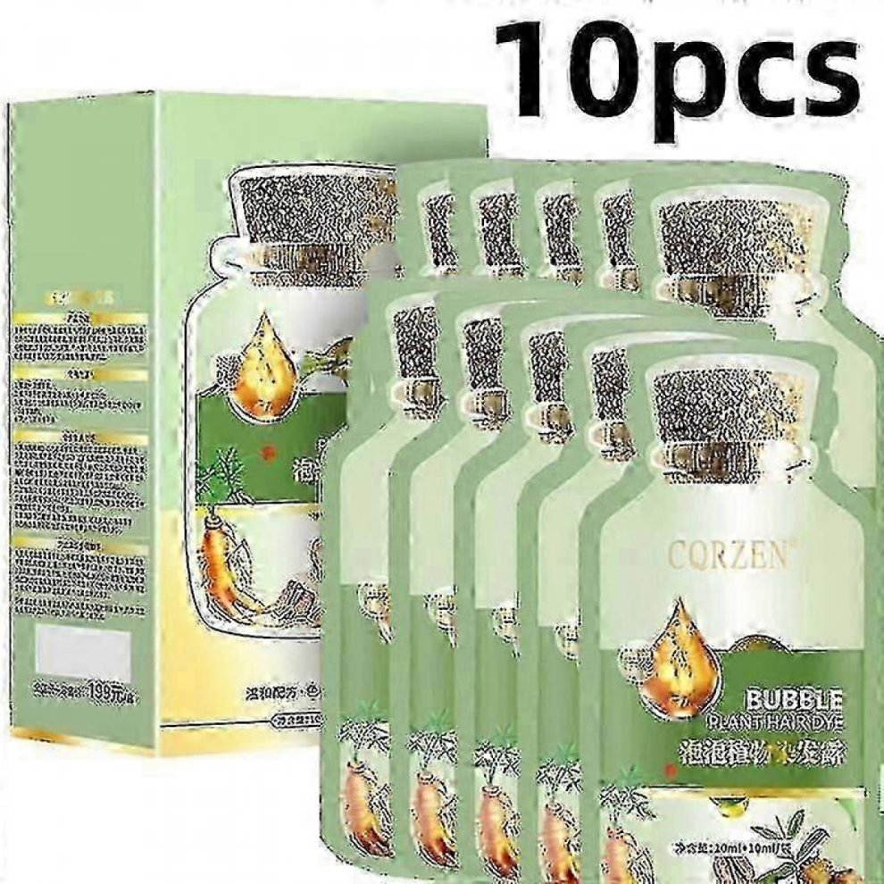 10pcs Natural Plant Hair Dye Bubble, Botanical Grey Hair Color