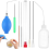 8 Pcs Easter Egg Blower Kit with Rinsing Bottle and Puncher Tool 1