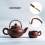 2pcs U-Shape Teapot Handle Replacement for Ceramic Pottery Tea Kettle 2