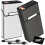 USB Rechargeable Windproof Metal Cigarette Case with Lighter for 100mm 1